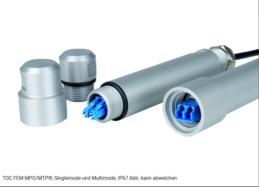 TelegäRtner LWL, Verbindungsmodul, IP67, MPO/MTP-Kupplung, Single-/Multimode, TOC FEM
