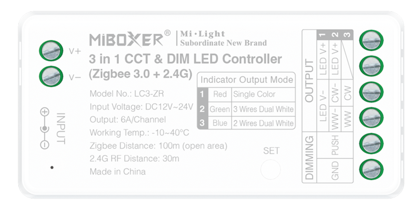 MiBoxer LC3-ZR CCT Dimm LED Controller Mit Zigbee 3.0 2,4GHz