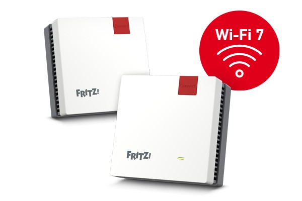 FRITZ! 20003134 mesh wi-fi system Dual-band (2.4 GHz / 5 GHz) Wi-Fi 7 (802.11be) Red, White 1 Internal