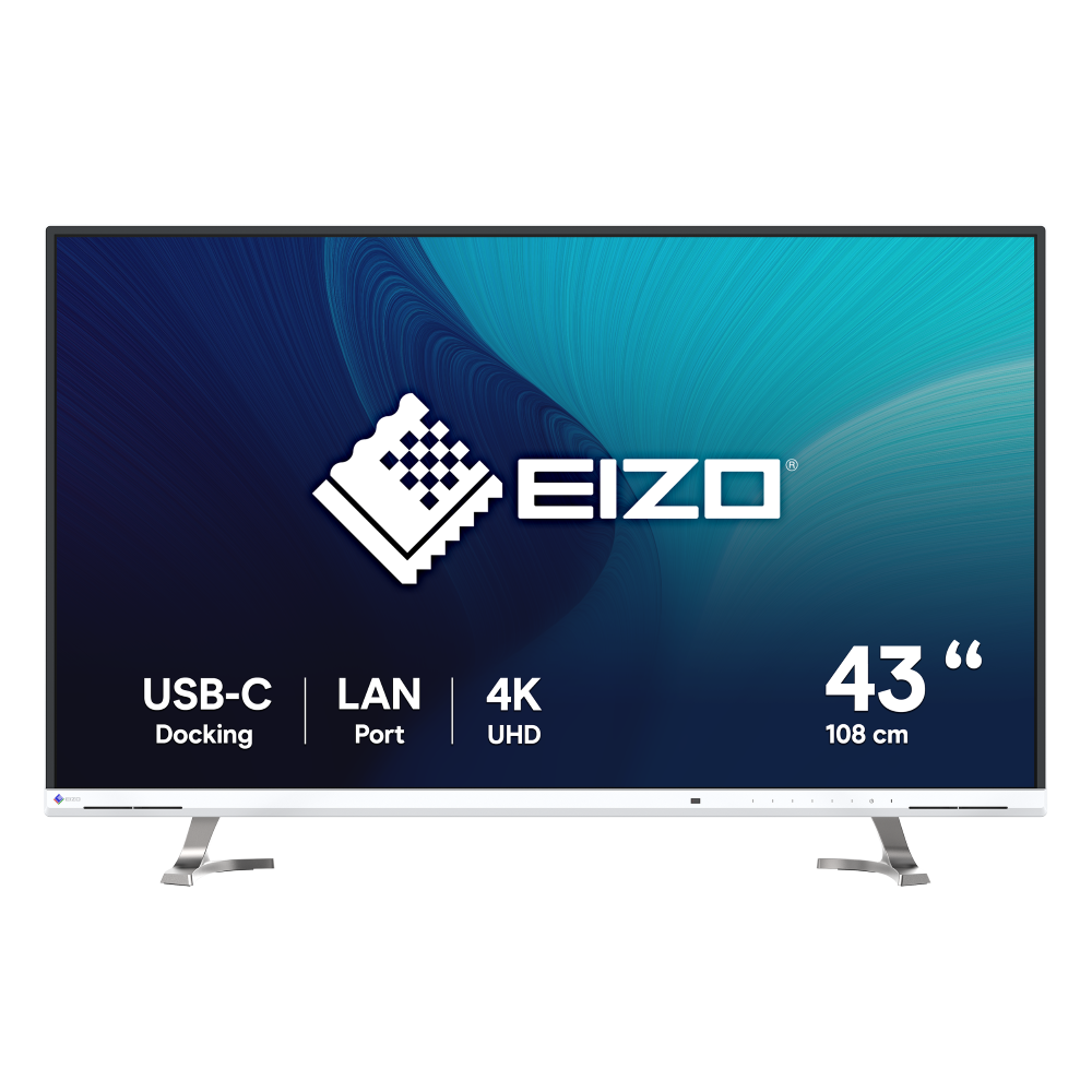 TFT 42,5" EIZO FlexScan EcoView 4K UHD EV4340X-WT Monitor weiß, IPS-Panel TFT 42,5" EIZO FlexScan EcoView 4K UHD EV4340X-WT Monitor weiß, IPS-Panel