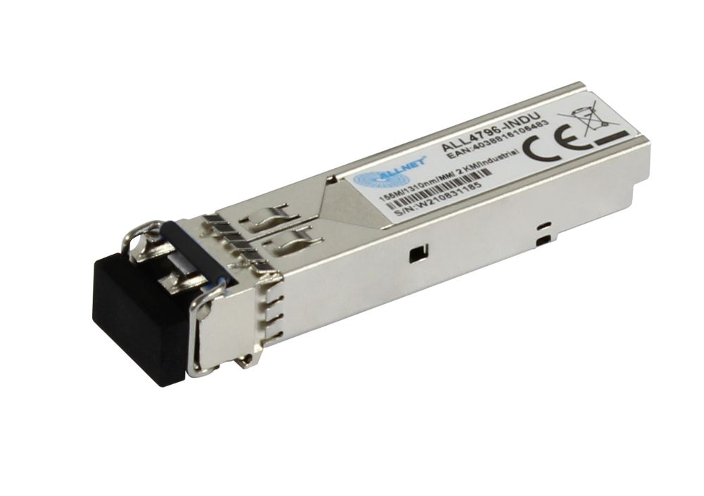 ALLNET Switch Modul ALL4796-INDU SFP(Mini-GBIC),  100Mbit, FX/LC,  2Km, Multimode, Industrial -40/+85 Grad,