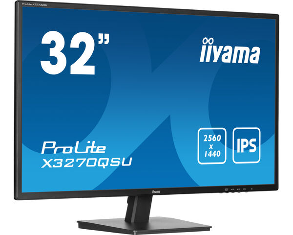 iiyama ProLite X3270QSU-B1 computer monitor 80 cm (31.5") 2560 x 1440 pixels Wide Quad HD LED Black