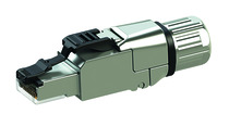 TelegäRtner Stecker, TP/RJ45, Feldkonfektionierbar, CAT8.1, MFP8 T568B, AWG24 - 22/1, AWG27 - 22/7