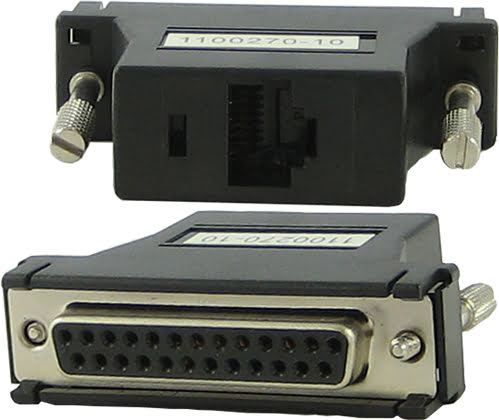 Perle DBA0010 8pck RJ45 (F) DB-25 (F) Black