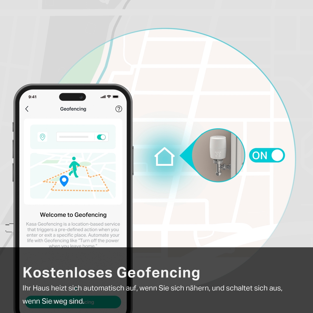 TP-Link • KASA • Smart Home • Intelligentes Heizkörperthermostat Starter Kit • KE100 KIT