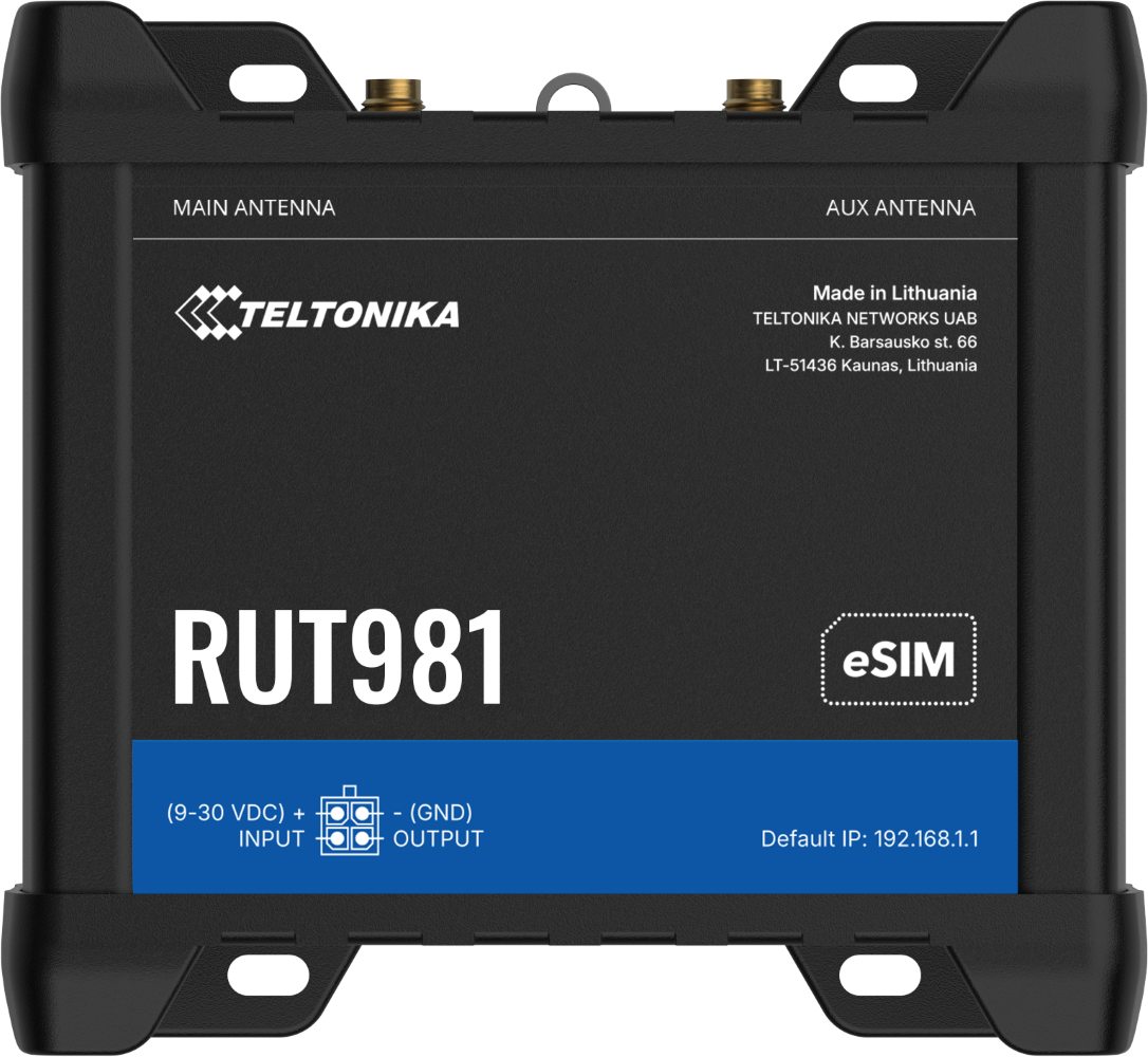 TELTONIKA RUT981 CAT4 LTE Router Dual SIM Und ESIM