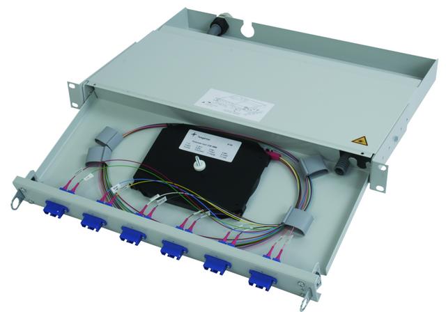TelegäRtner LWL Patchpanel Spleisbox 19 " 6xSC-Duplex 9/125um