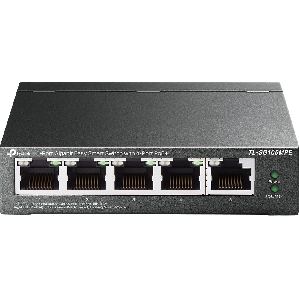 TP-Link 5-Port Gigabit Easy Smart Switch with 4-Port PoE+