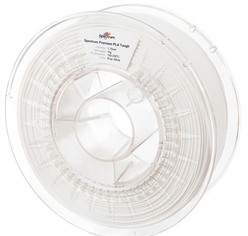 Spectrum 3D Filament PLA Tough 2.85mm POLAR weiß 1kg