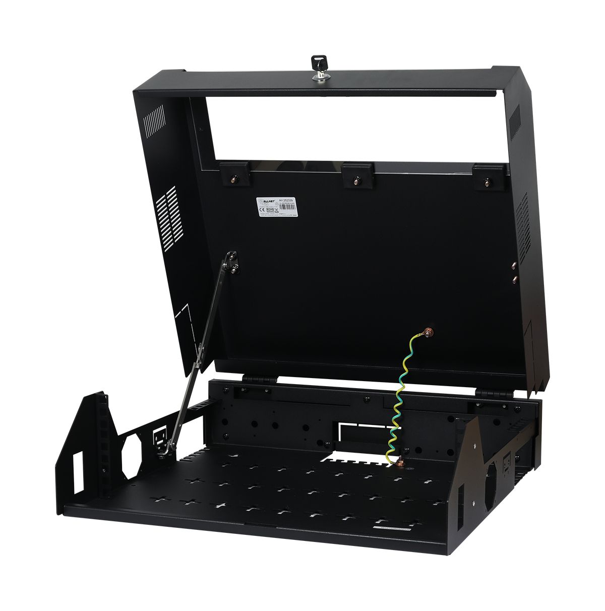 ALLNET 19"Wandgehäuse,  3HE, Vertikal, T145, Schwarz, SWV-Serie,