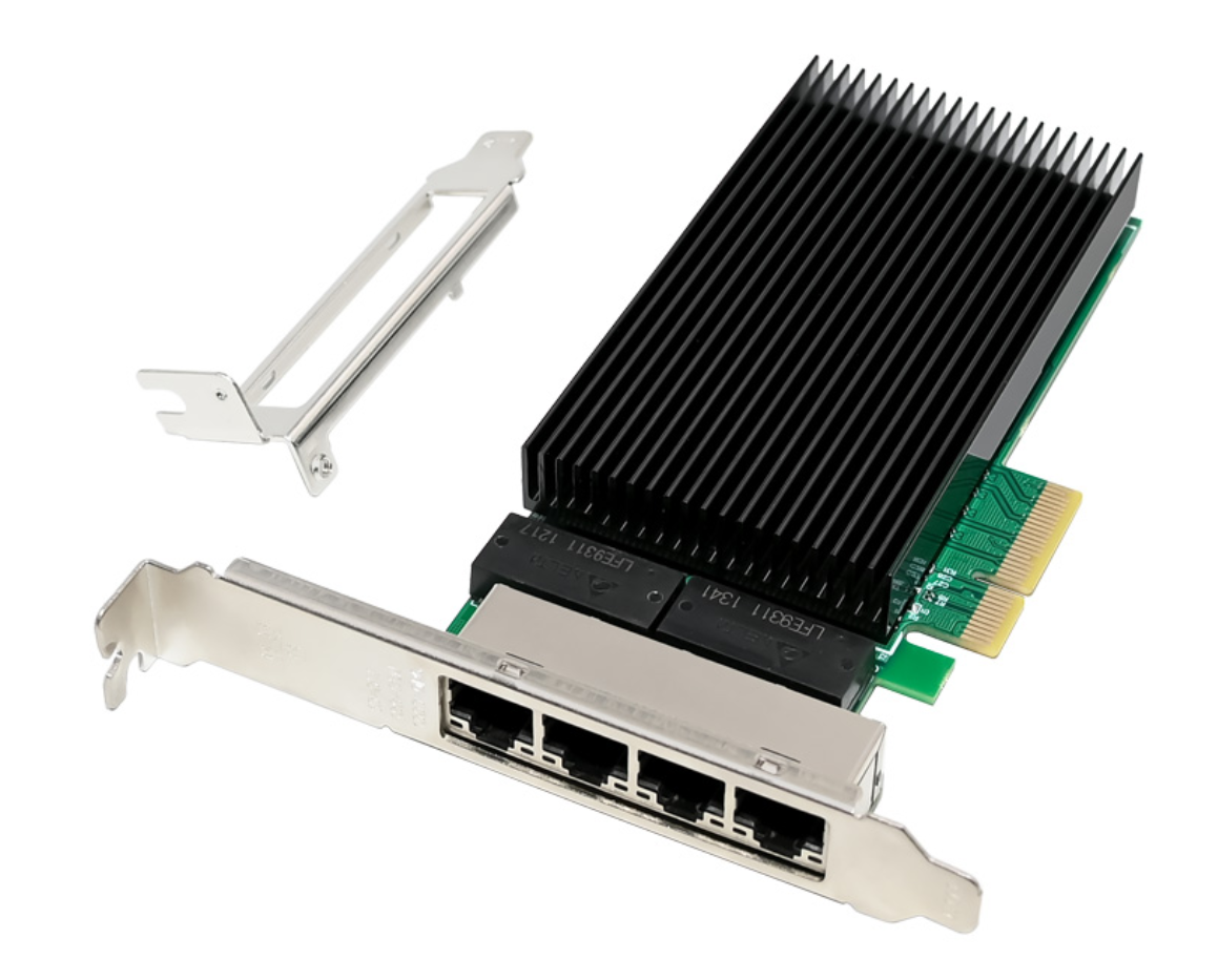 ALLNET PCIe 2.5G X4 Quad Port 2.5 Gigabit Server Adapter- Copper RJ45 - ALL0145-4-2.5G-TX