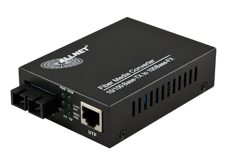 ALLNET Medienkonverter 10/100BaseTX auf 100Base-FX Multimode SC Anschluss "ALL-MC102-SC-MM"