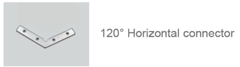 Synergy 21 LED U-Profil zub ALU018-R connector 120° Synergy 21 LED U-Profil zub ALU018-R connector 120°