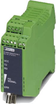 Perle PSI-MOS-RS485W2/FO 850 E network media converter 0.5 Mbit/s 850 nm Multi-mode Green, Black