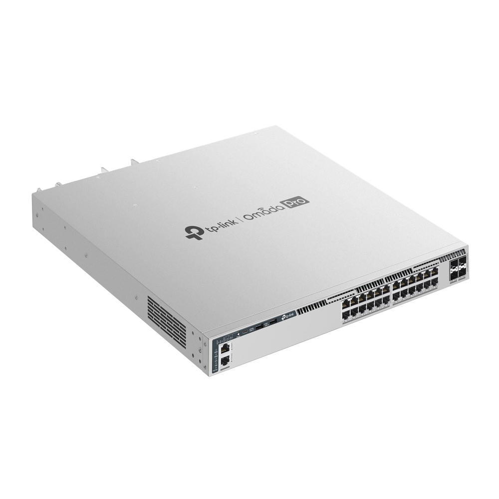 Omada PRO full managed Layer 3 Switch • 28 Port • 24x 2.5GbE, 4x SFP28 • PoE Budget 1440W • 24x PoE at/bt • Omada PRO • S6500-24MPP4Y