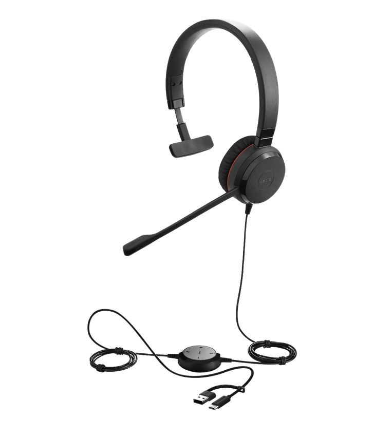 Jabra Evolve 30 II Headset Wired Head-band Office/Call center USB Type-C / USB Type-A Black