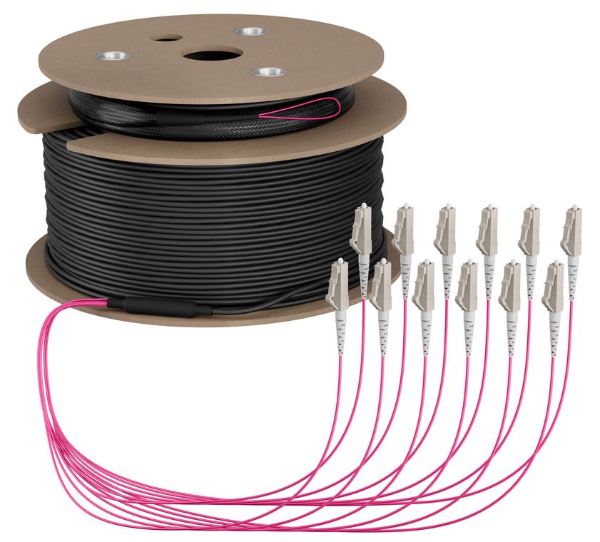 LWL-Kabel, Trunkkabel U-DQ(ZN)BH 12G 50/125, LC/LC OM4  20m LWL-Kabel, Trunkkabel U-DQ(ZN)BH 12G 50/125, LC/LC OM4  20m