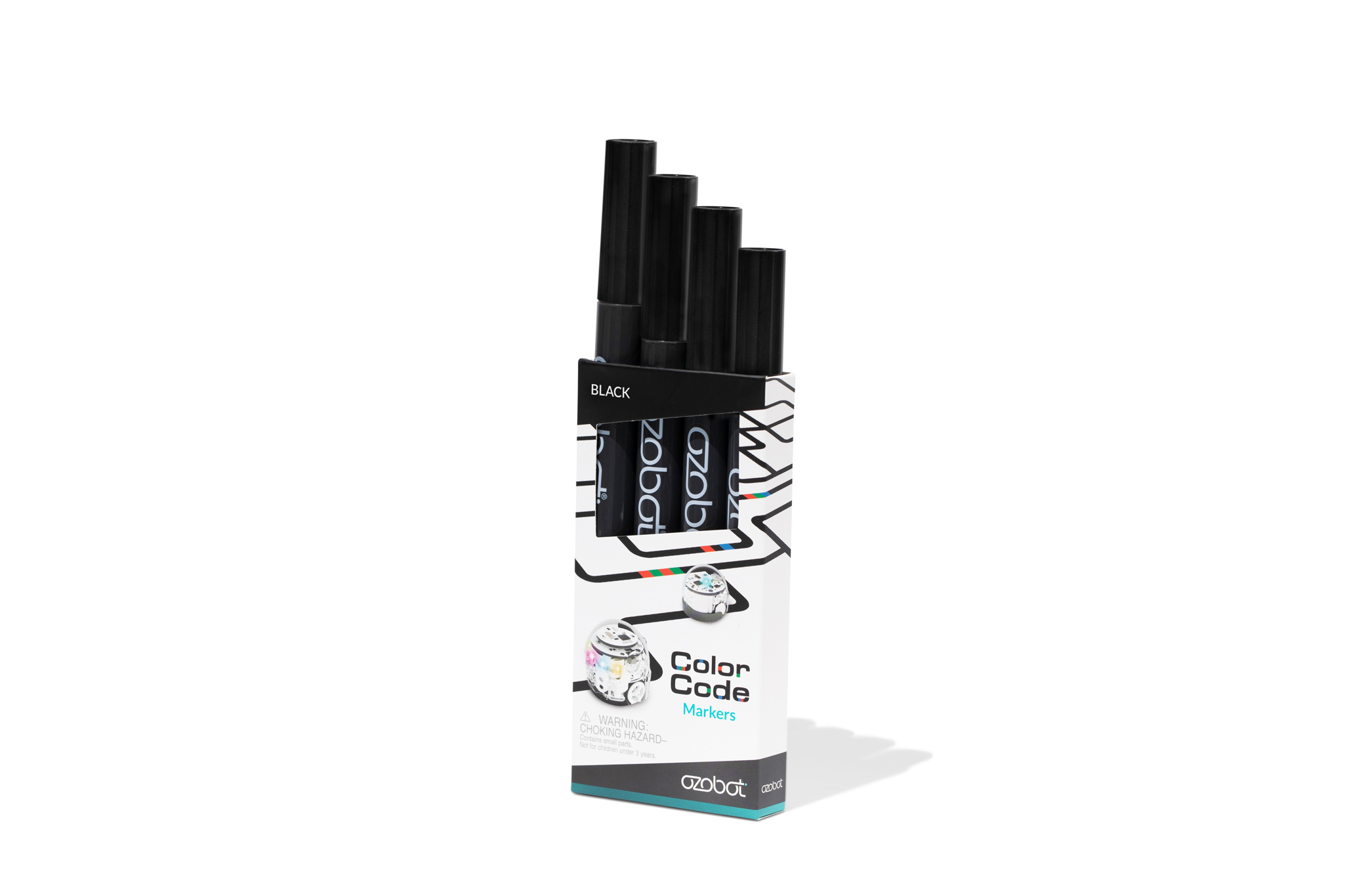 Ozobot MINT Stifte abwaschbar schwarz "Washable Markers Black" für Roboter