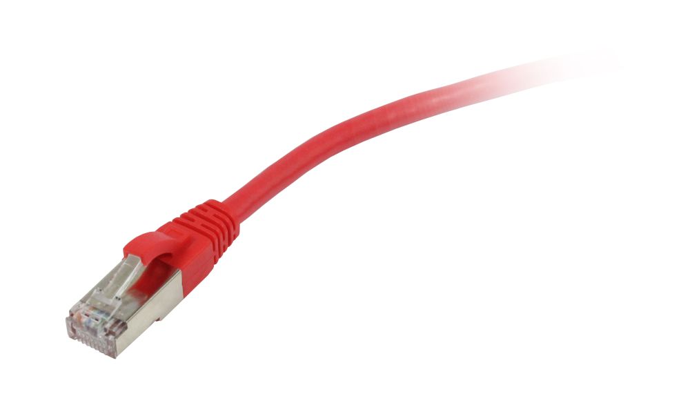 Patchkabel RJ45, CAT5e 100Mhz,  1,5m rot, FTP(F/UTP), Synergy 21,