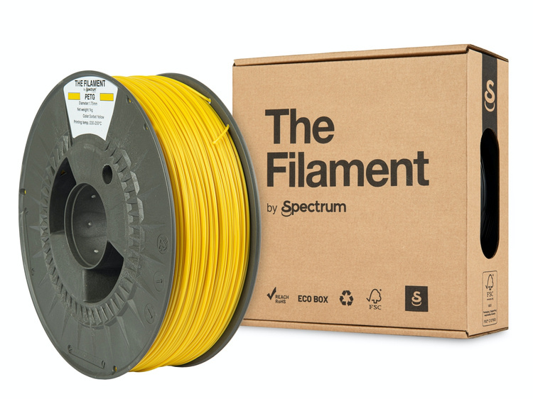 Spectrum Filaments TF-24023 3D printing material Polyethylene Terephthalate Glycol (PETG) Yellow 1 kg