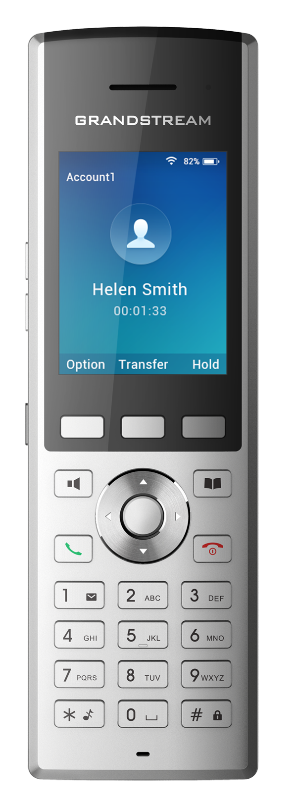 CORDLESS WI-FI IP PHONE WITH INTEGRATED DUAL-BAND 802.11A/B/G/N AND 7.5-HOUR TALK TIME