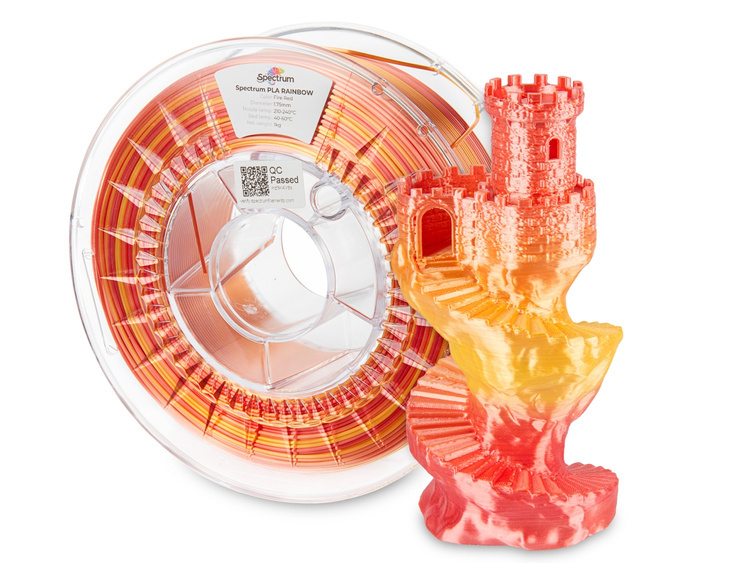 Spectrum Filaments 81017 3D printing material Polylactic acid (PLA), Silk Red 1 kg