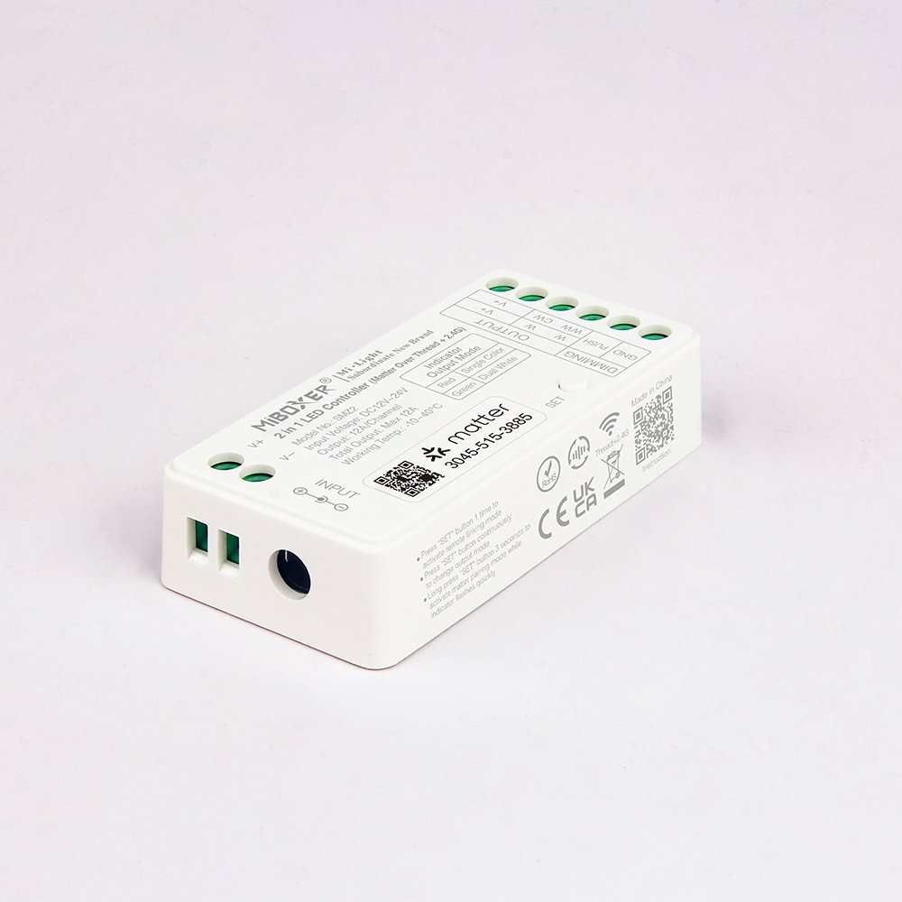 MiBoxer SM2 LED Controller Matter-Serie 2in1 Single colour/CCT(dual white) dim DC12/24V Matter Over Thread+2.4GHz