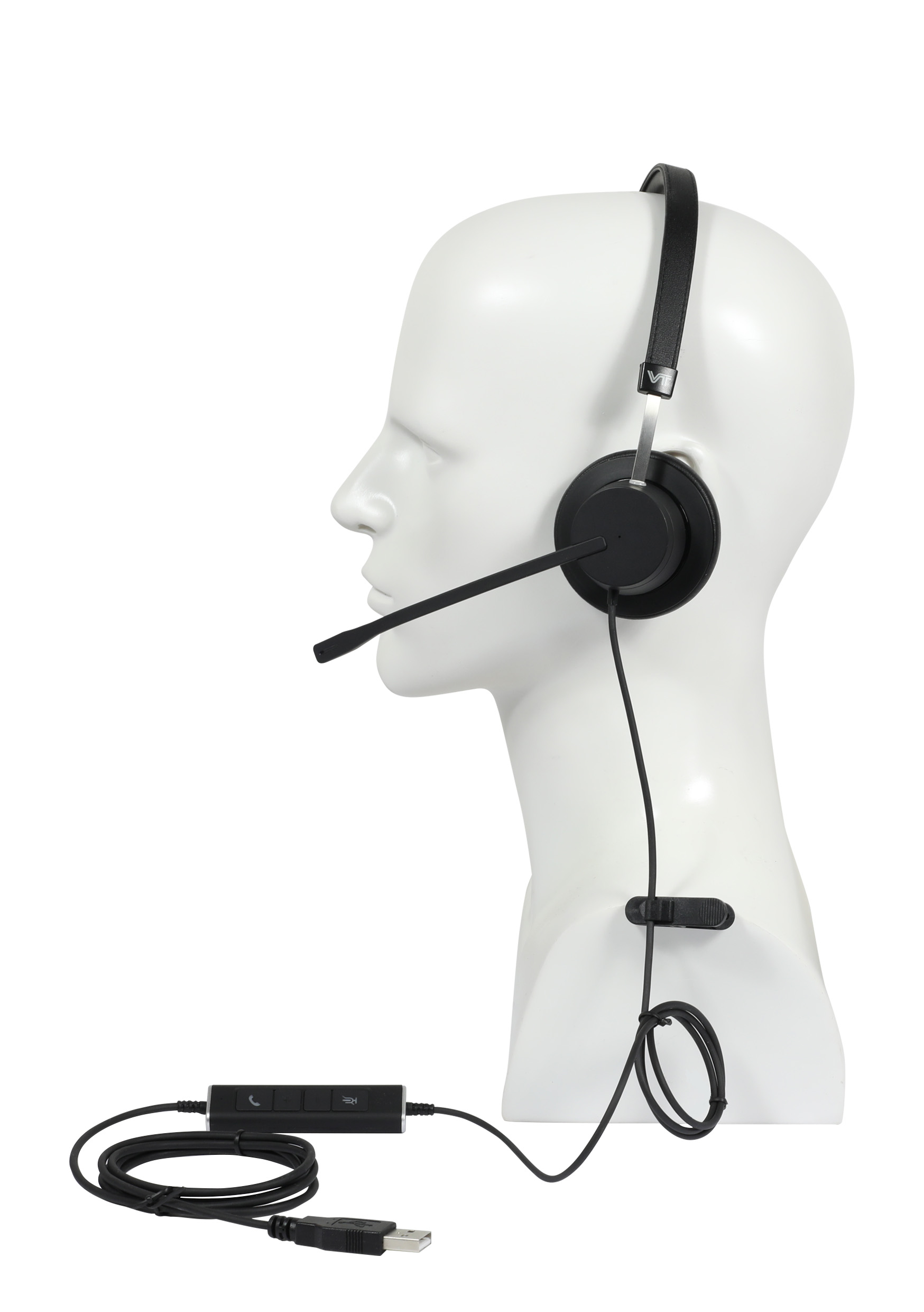 Plusonic wired Headset X140 monoaural