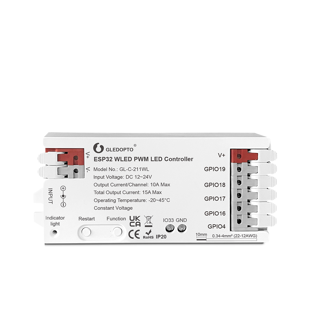 Synergy 21 LED Controller EOS 55 WLED ESP32 PWM 5in1 12/24V