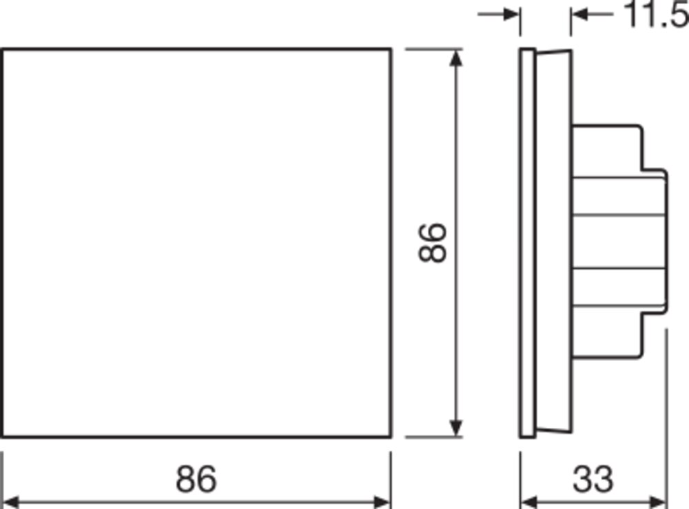 LEDVANCE LC RF TOUCH PANEL RGBW TOUCH PANEL RGBW 220-240