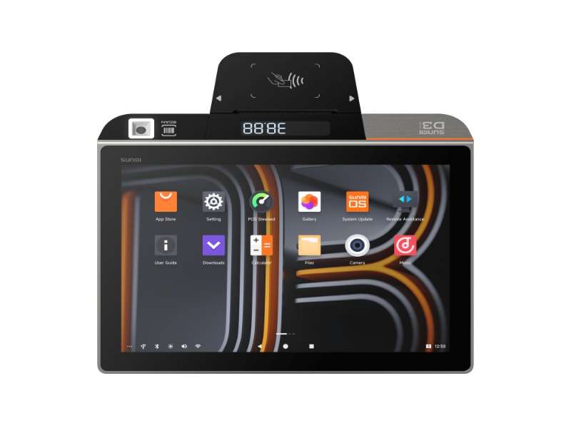 Kasse D3 mini - Touchsystem, 10.1" Widescreen Display, Preisanzeige, 58mm Bondrucker, Android 13, NFCKasse D3 mini - Touchsystem, 10.1" Widescreen Display, Preisanzeige, 58mm Bondrucker, Android 13, NFC