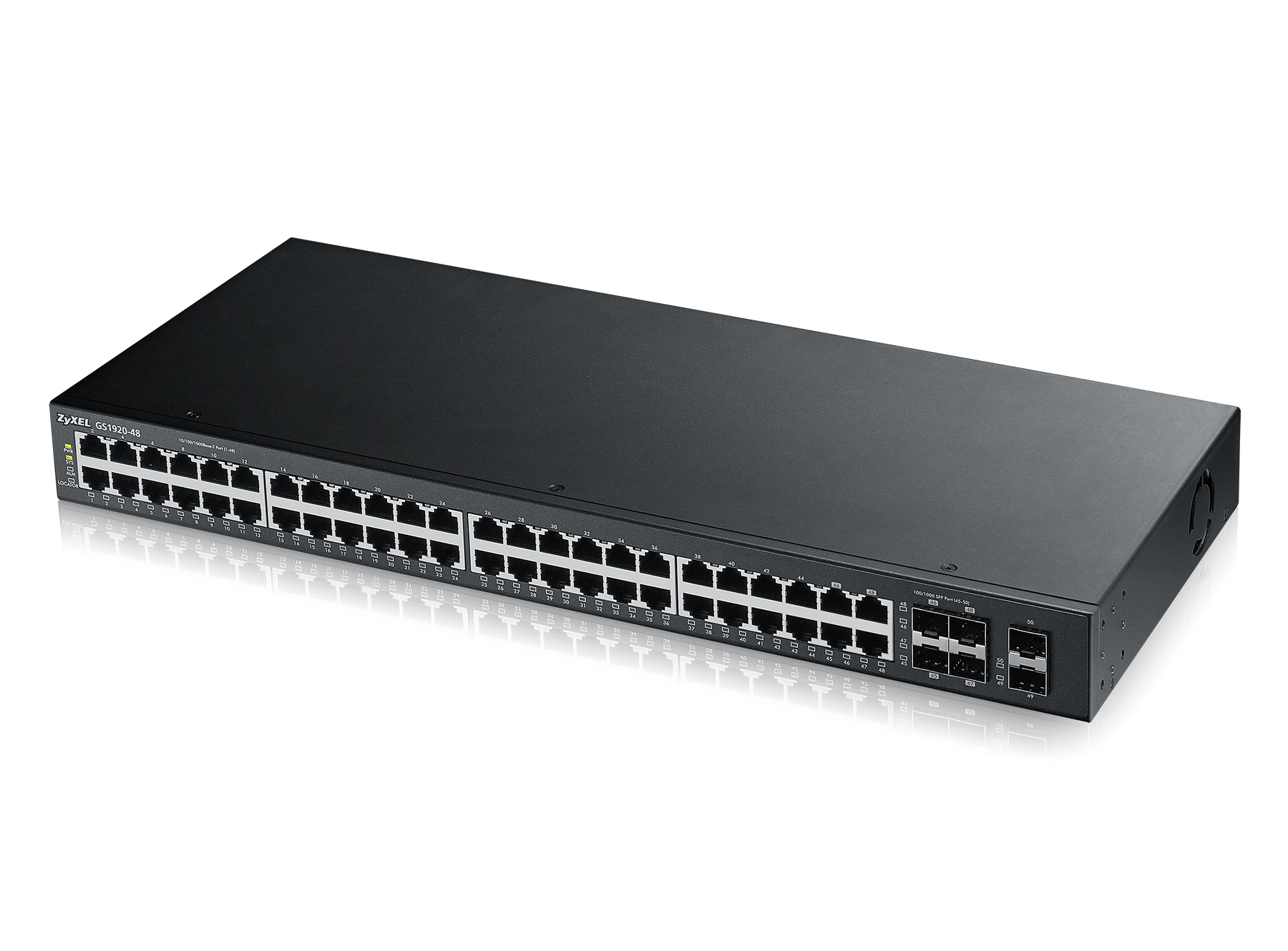 Zyxel GS1920-48V2 Managed Gigabit Ethernet (10/100/1000) Black