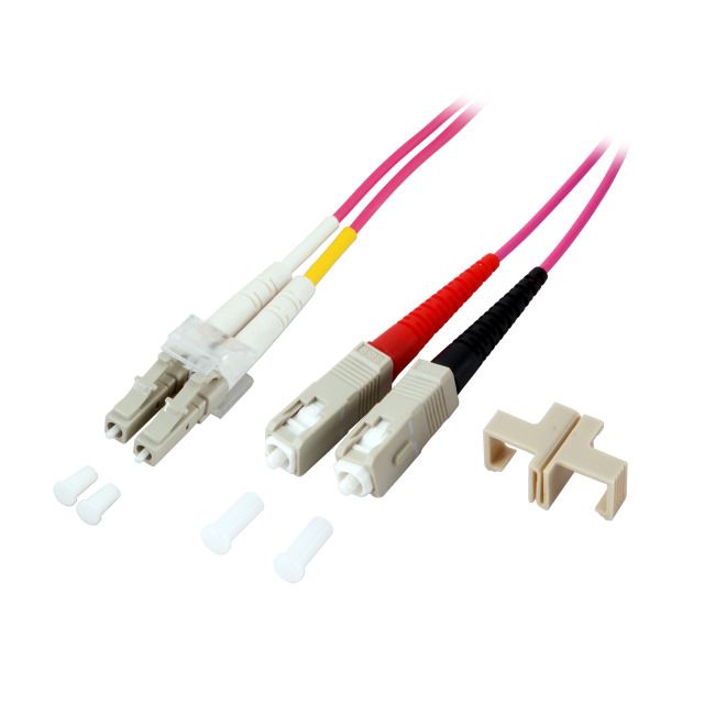 EFB Elektronik LC-SC 50/125µ InfiniBand/fibre optic cable 3 m Pink