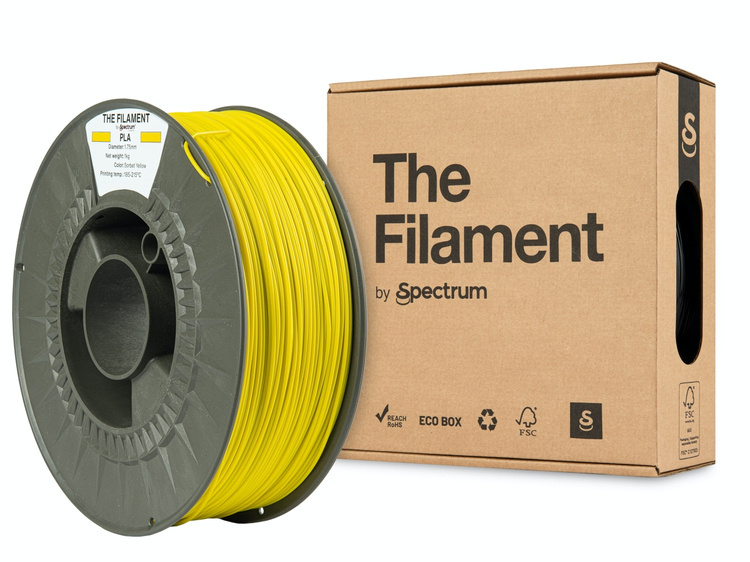 Spectrum Filaments TF-24011 3D printing material Polylactic acid (PLA) Yellow 1 kg