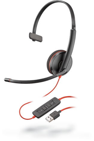 Plantronics Headset Blackwire C5210 monaural USB & 3,5 mm