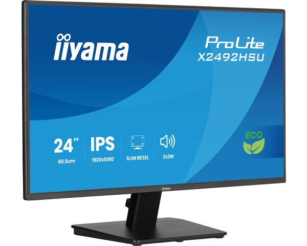 iiyama ProLite X2492HSU-B1 computer monitor 60.5 cm (23.8") 1920 x 1080 pixels Full HD LED Black