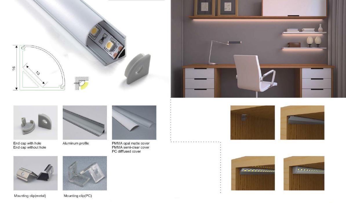 Synergy 21 LED U-Profil 200cm, ALU006 Weiss