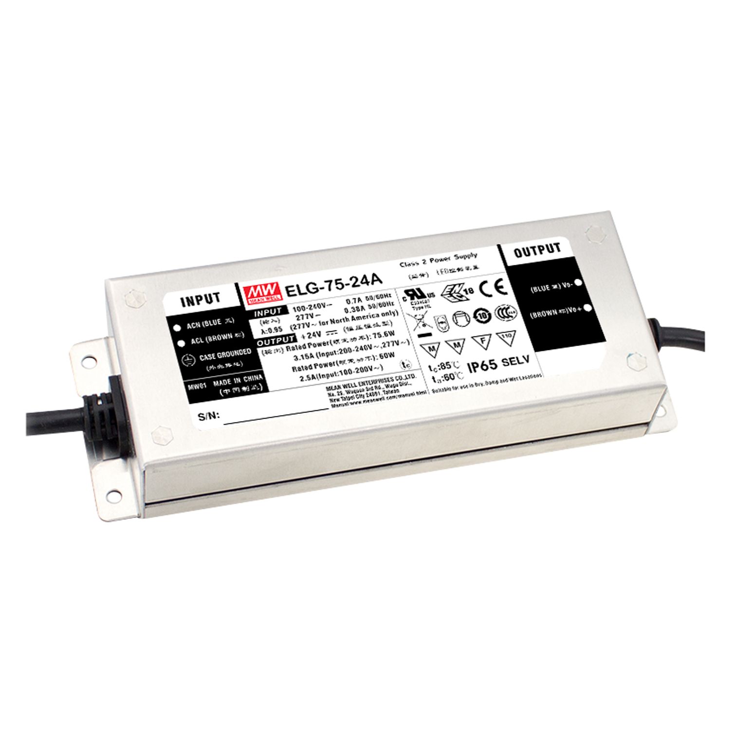 Synergy 21 Netzteil - 24V  75W Mean Well IP67 DALI