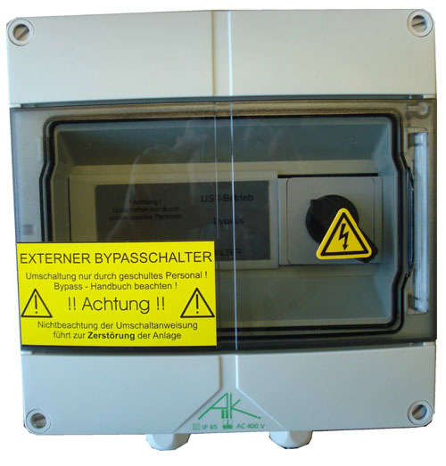 Effekta zbh.Bypass Extern, 2000-3000VA,  16A, 1phasig, für MTX-Serie, Wandmontage,