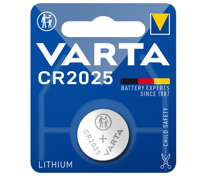 Batterie Knopfzelle CR2025 *Varta* 1-Pack Batterie Knopfzelle CR2025 *Varta* 1-Pack