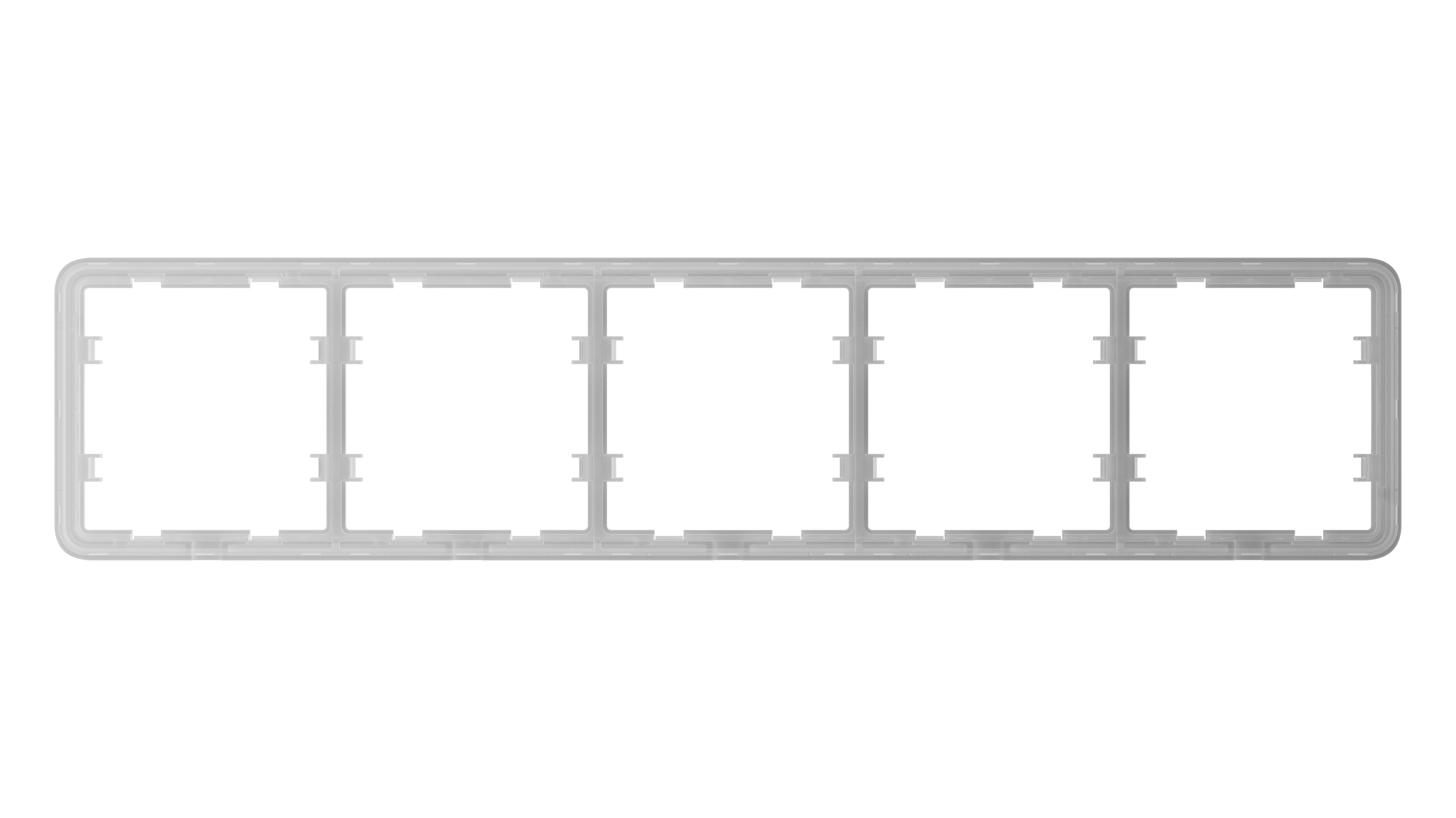 Ajax Homeautomation LightSwitch / Outlet Frame (5 seats) horizontal