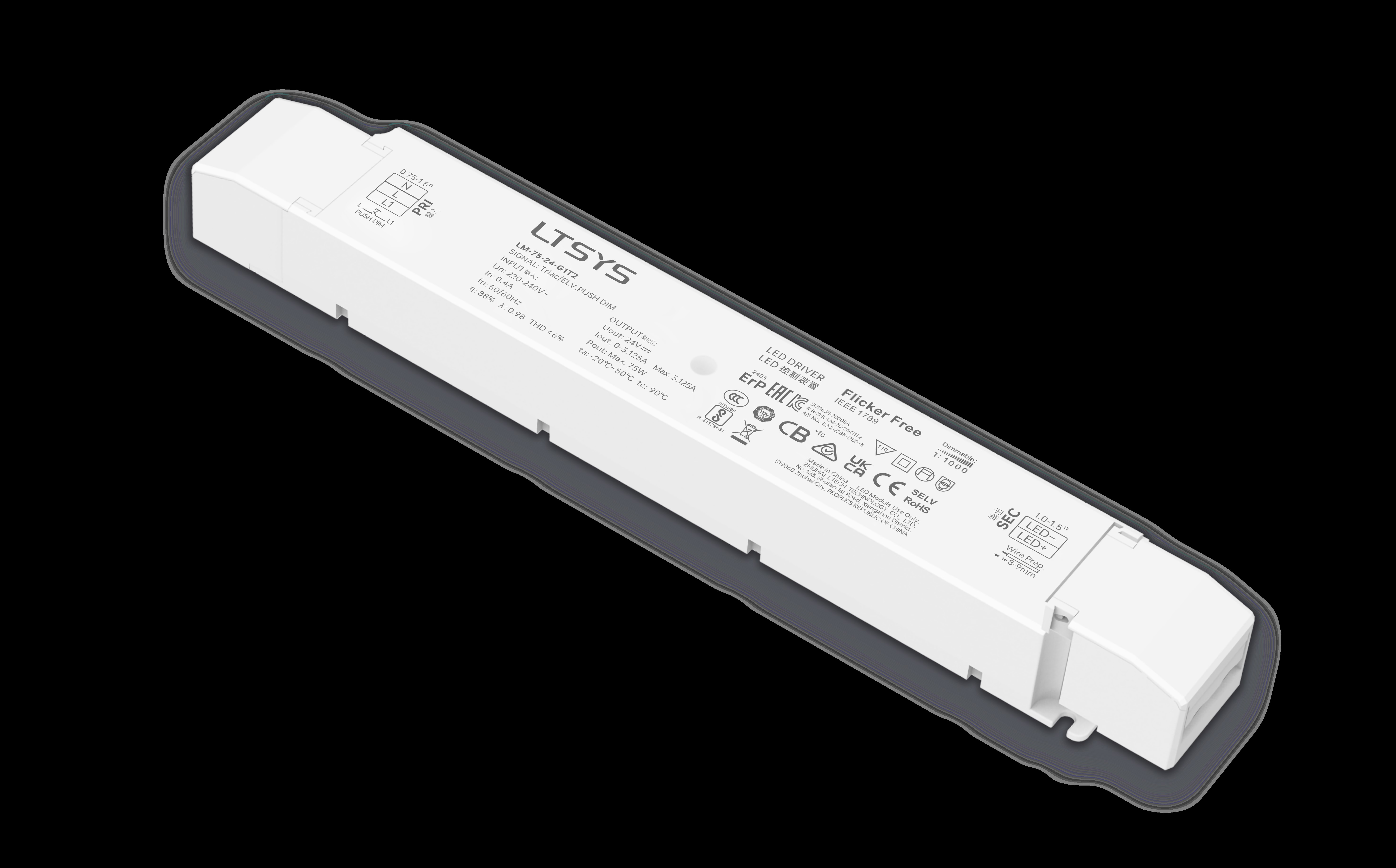 SELF Power Supply - 24V 120W IP20 TRIAC Dim