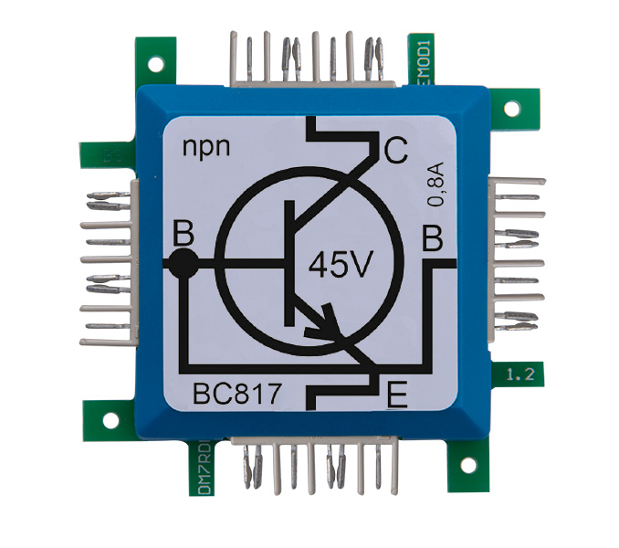 ALLNET Brick'R'knowledge Transistor npn BC817 mit Basis auf beiden Seiten