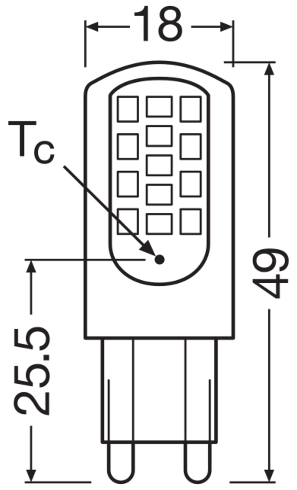 LEDVANCE LED PIN G9 P 4.2W 840 Clear G9