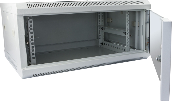 ALLNET 19"Wandgehäuse, 22HE, 1-teilig, T450mm, Lichtgrau, SMC-Serie,