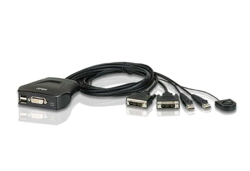 Aten KVM-Switch  2-fach,DVI/USB,