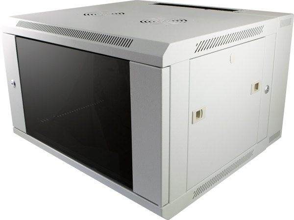 ALLNET 19"Wandgehäuse,  9HE, 2-teilig, T600mm, Lichtgrau, SMB-Serie,