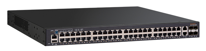 CommScope RUCKUS Networks ICX 7150 Switch 48x 10/100/1000 PoE+ ports, 2x 1G  RJ45 uplink-ports, 2x 1G SFP and 2x 10G SFP+, 740W PoE