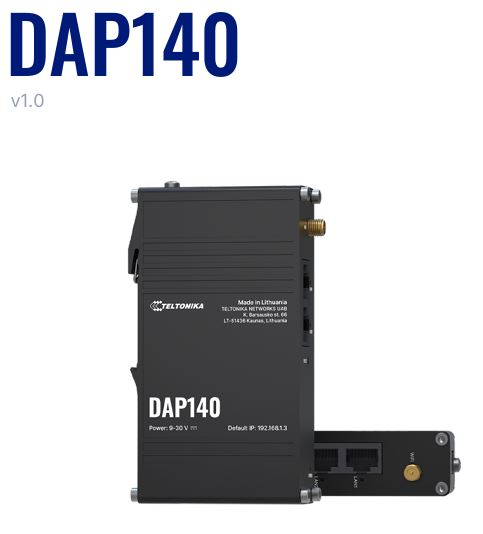 Teltonika DAP140 300 Mbit/s Black Power over Ethernet (PoE)