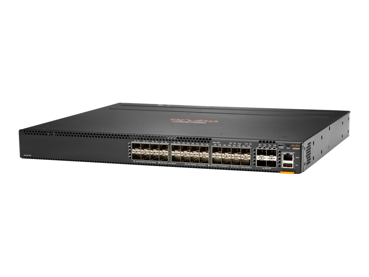 HPE Aruba Networking CX 6300M 24-port SFP+ and 4-port SFP56 Switch